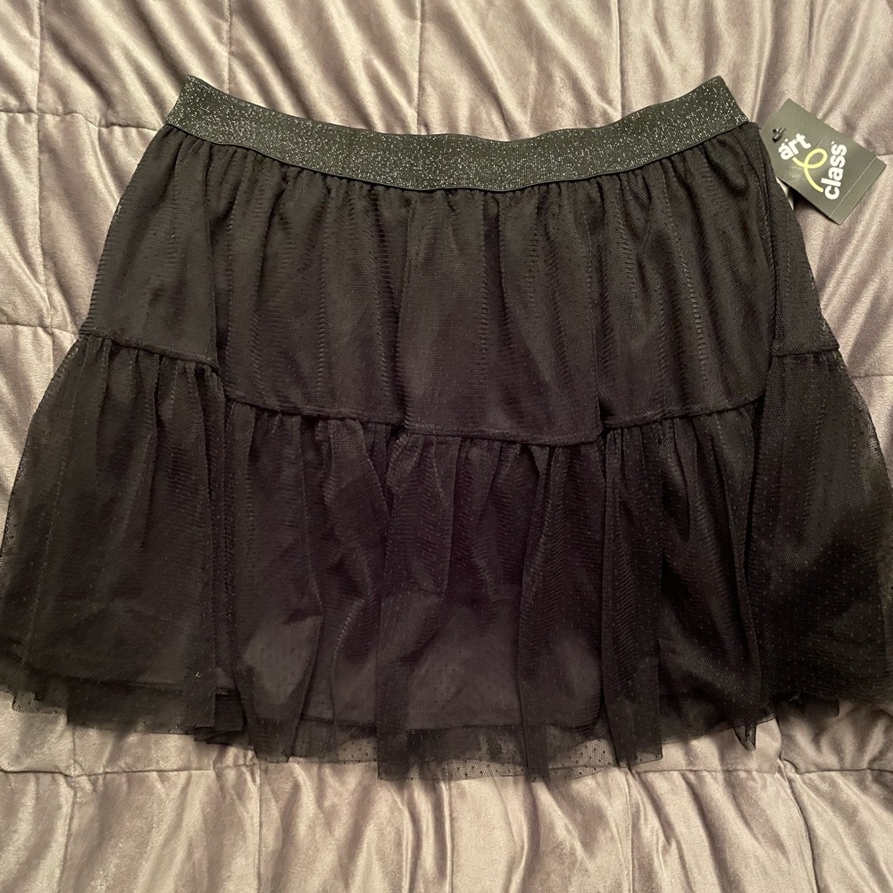 Girls tulle overlay skirt